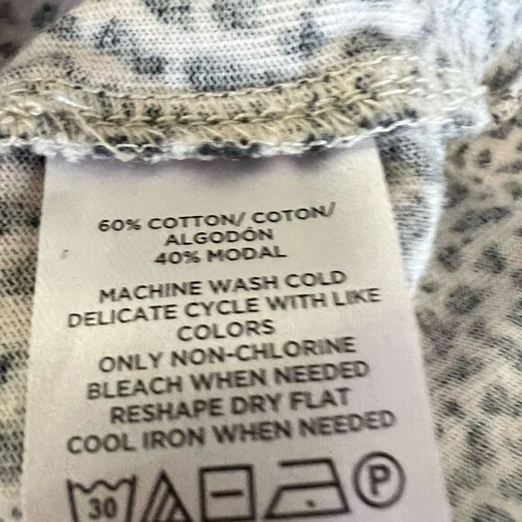 Loft Animal Print Wedge Tee size L - Picture 6 of 8